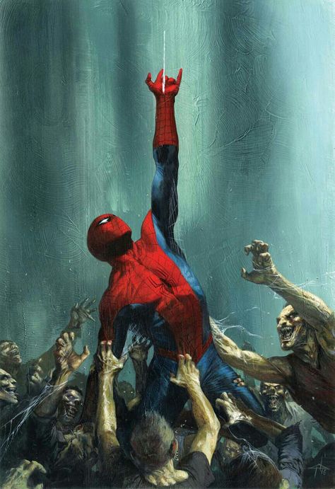 Spiderman vs Zombies Image Spiderman, Blond Amsterdam, Spiderman Artwork, Marvel Spiderman Art, Spiderman Comic, Geek Art, Marvel Comics Art, Spiderman Art, Superhero Art