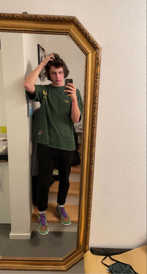 Dunks Outfit Men, Dunk Outfit, Dunks Outfit, Outfit Nike, Nike Outfit, Asos Jeans, Nike Vintage, Inspo Outfit, Aesthetic Bedroom