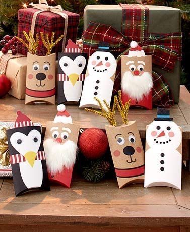 Snowman Crafts Diy, Creative Wrapping, Christmas Creative, Christmas Crafts For Kids To Make, Christmas Crafts To Make, Paper Roll Crafts, Gift Card Holders, Easy Christmas Crafts, Pillow Box