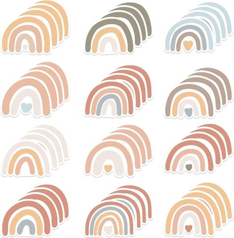 Amazon.com : 48 Pieces Boho Rainbow Style Sticky Notes Self-Adhesive Design Brown Boho Rainbow Note Pads Rainbow Sticky Memo Notes for Reminder Stationery Studying School Office Home Supplies : Office Products Studying Supplies, Memo Notes, Rainbow Style, Note Pads, Rainbow Fashion, Study Plan, Bright Rainbow, Home Supplies, Boho Rainbow