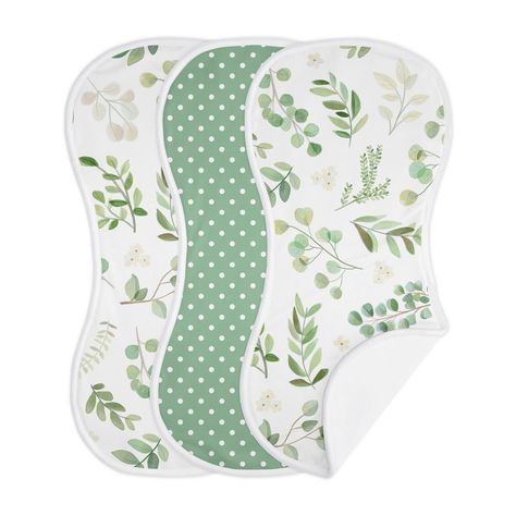 Botanical Collection Set of 3 newborn burping cloths by Sweet Jojo Designs makes the perfect clothing protector to help avoid stains on you and your baby at mealtimes. with a full coverage hourglass design, dribble cloth are perfect to have over your shoulder while holding your infant to catch spit up while burping or to wipe up drool. These burping rags are lined with a layer of fleece to make the perfect absorbent burp cloth. Gift this diaper bag essential or add to your registry to ensure you Burping Cloths, Hourglass Design, Best Baby Blankets, Diaper Bag Essentials, Clothing Protectors, Kids Bean Bags, Bean Bag Chair Kids, Cotton Baby Blankets, Sweet Jojo Designs