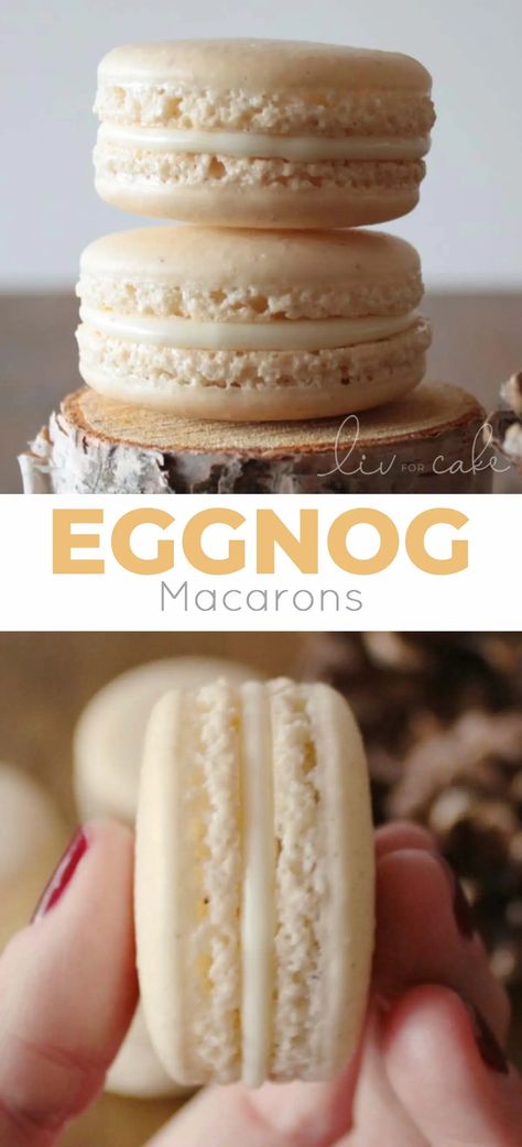 French Macaroon Recipes, Macaron Flavors, Macaron Cookies, Macaroon Recipes, White Chocolate Ganache, Macaron Recipe, Chocolate Ganache, Holiday Baking, Macaroons