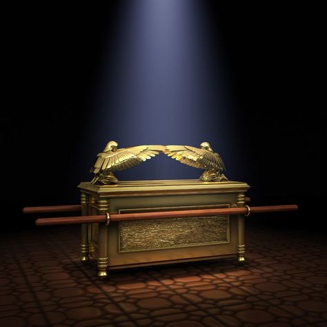 ARK OF THE COVENANT: A chest described in the Book of Exodus as containing the… Arc Of The Covenant, Mercy Seat, Ark Of The Covenant, Religious Pictures, Bible Images, Bible Pictures, Prophetic Art, The Tabernacle, Biblical Art