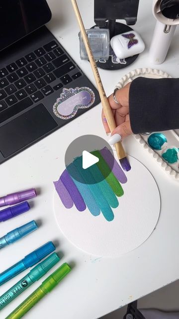 FARAH ALHAMAWI on Instagram: "The best part is when I dip my brush into the water 🤩 Are a metallic person or you don’t like to work with metallic colors ?" Metalic Watercolor Ideas, Metallic Pen Art, Colour Art, Sharpie Art, Into The Water, Creative Lettering, Mandala Design Art, Zentangle Patterns, Pen Art