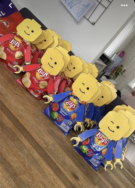 Lego Snacks, Lego Party Decorations, Lego Themed Party, Ninjago Birthday, Lego Birthday Party, Lego Craft, Easter Decorations Dollar Store, Hoco Proposals Ideas, Lego Birthday