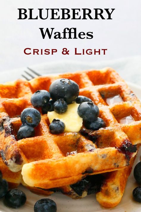 Blueberry Waffles Recipe, Blender Waffles, Buttermilk Waffles Recipe, Easy Dinners For Kids, Buttermilk Blueberry, Kid Friendly Meals Easy, Blueberry Waffles, Waffles Easy, Sweet Breakfast Treats