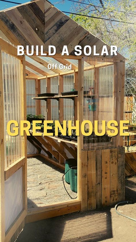 Solar greenhouse Solar Greenhouse, Diy Greenhouse Plans, Outdoor Greenhouse, Greenhouse Shed, Build A Greenhouse, Home Greenhouse, Backyard Greenhouse, Small Greenhouse, Greenhouse Plans