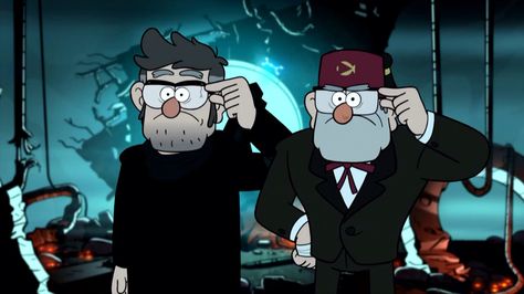 Gravity Falls- Stanley and Stanford Gravity Falls Screencaps, Gravity Falls Stanley, Gravity Falls Theory, Dipper Y Mabel, Pines Family, Ford Pines, Fall Tumblr, Stanley Pines, Stanford Pines