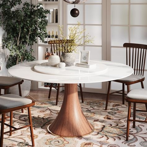 Marble top dining table modern