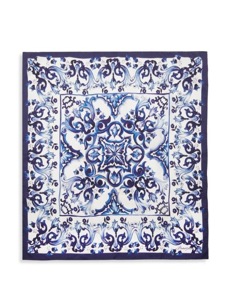 Silk Twill Scarf, Stefano Gabbana, Designer Scarves, Dolce E Gabbana, Silk Twill, Dolce & Gabbana, Scarf Print, Silk Printing, Scarf Wrap