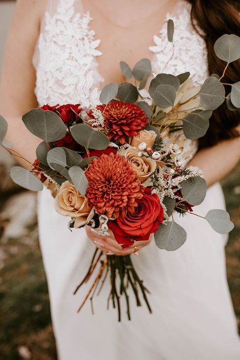 Surprise Vow Renewal, Bright Wedding Bouquet, Orange Dahlias, Orange Wedding Bouquet, Small Wedding Bouquets, Fall Wedding Bouquet, Orange Bouquets, Nashville Bride, Cascading Wedding Bouquets