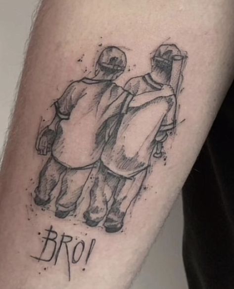 Brothers Tattoo For Men, Tattoo Ideas Brother, Brother Tattoo For Men, Memphis Tattoo, Bro Tattoos, Boxing Tattoos, Feather Tattoo Colour, Om Tattoo Design, Brother Sister Tattoo