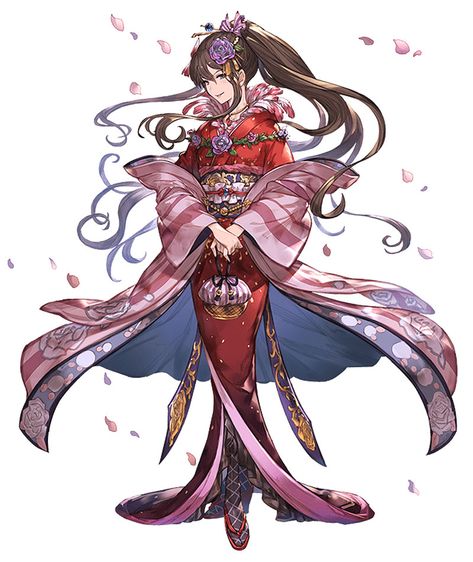 Rosebud Blush Kimono Rosetta character artwork from Granblue Fantasy #art #illustration #artwork #gaming #videogames #gamer Casino Outfit, Fantasy Images, Drawing Images, Fantasy Warrior, 판타지 아트, Character Design References, Fantasy Clothing, Fantasy Character Design, Naruto Uzumaki