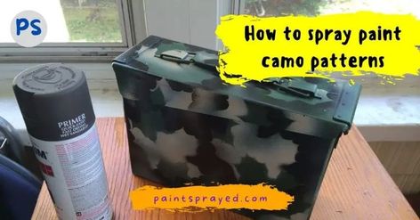 It is simple to spray paint camo patterns on objects. The technique is similar to normal spray painting, but you will have to take some extra steps to achieve the target pattern. How To Paint Camo, How To Spray Paint, Camo Patterns, Spray Painting, Painting Patterns, How To Paint, Spray Paint, Camouflage, Camo