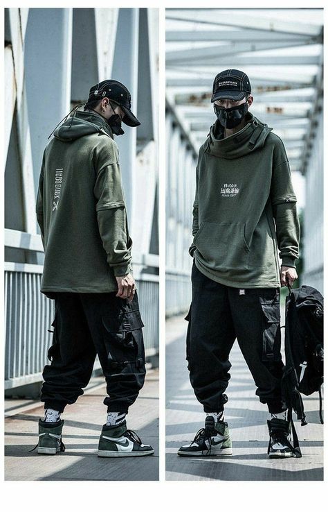 Cargo Pants Outfit Men, Vest Outfits Men, Tech Clothing, Outfits Men Streetwear, Casual Attire For Women, Pants Outfit Men, Cargo Pants Outfit, Black Cargo Pants, Mens Fashion Classy