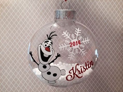 Olaf Ornament, Frozen Ornaments, Diy Natal, Deco Disney, Ornaments Ideas, Frozen Christmas, Frozen Olaf, Disney Ornaments, Silhouette Christmas