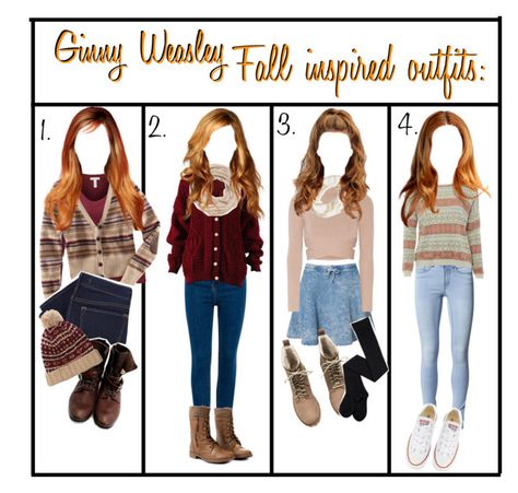 "Ginny Weasley~ fall inspired outfits" by justrose ❤ liked on Polyvore featuring J.TOMSON, H&M, J Brand, John Fluevog, River Island, Vero Moda, Jonathan Simkhai, Pull&Bear, Lucky Brand and ONLY Ginny Weasley Costume, Ginny Weasley Outfits, Harry Potter Dress Up, Harry Potter Houses Outfits, Ginny Outfits, Hermione Granger Outfits, Gryffindor Outfit, Harry Potter Dress, Stile Harry Potter