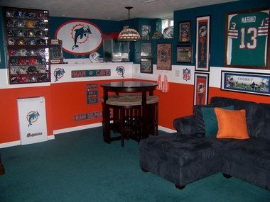 Broncos Man Cave Ideas, Dj Bedroom, Football Man Cave, Display Room, Memorabilia Display, Men Cave, Ultimate Man Cave, Go Broncos, Home Bar Accessories