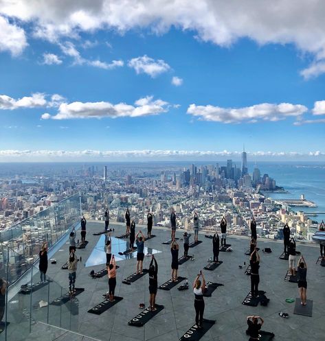 Mcm Architecture, Equinox Gym, Observation Deck, Hudson Yards, Outdoor Yoga, Vinyasa Yoga, Best Yoga, Relaxing Music, Yoga Studio