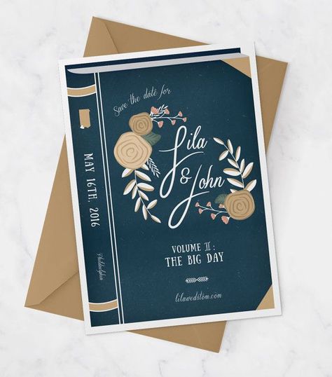 Comic Book Themed Wedding, Library Weddings, Book Themed Wedding Invitations, Hawaiian Wedding Invitations, Wedding Library, Book Wedding Invitations, Book Themed Wedding, Literary Wedding, Wedding Invitations Uk