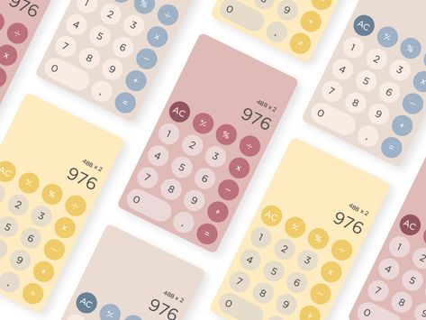 DailyUI #004 - Calculator Calculator Web Design, Calculator Design Ideas, Calculator Ui Design, Calculator Design, App Interface Design, Android Studio, One Page Website, Daily Ui, App Interface