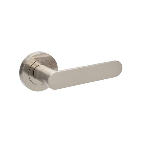 Duke - Brushed Nickel | Zanda Architectural Hardware Brushed Nickel Door Handles, Silver Door Handles, Bedroom Door Handles, Stainless Steel Door Handles, Mortice Lock, Door Handles Interior, This Old House, Twist Out, Door Accessories