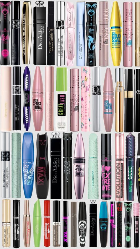 #preppy #mascara #skyhogh Makeup Routine Guide, Shuffles Preppy, Mascara Brands, Lip Gloss Cosmetics, Sephora Skin Care, Makeup Help, Mascara Makeup, Makeup Tut, Makeup Store