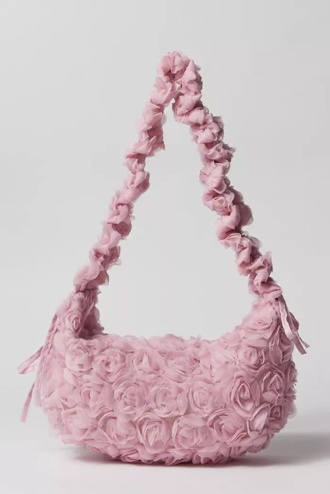 Balletcore Trend | Urban Outfitters | Urban Outfitters Canada Ruffles Bag, Rose Bag, Kimchi Blue Dress, Pink Fits, Bow Accessories, Pretty Bags, Kimchi Blue, Cute Bags, Womens Purses