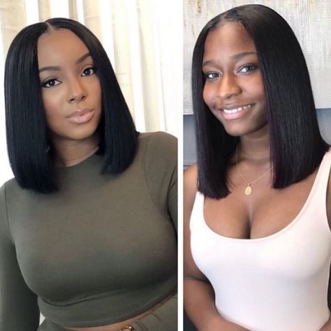 Weave Bob Hairstyles, Black Hair 90s, Natural Black Hair Color, African American Women Hairstyles, Lace Frontal Bob, Natural Black Hair, Makeup Hairstyles, Quick Weave Hairstyles, Black Hair Color