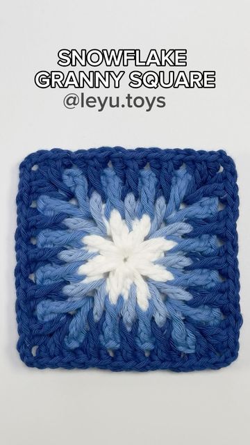 Leyu Toys on Instagram: "Exciting news! The tutorial is released on my YouTube channel, guiding you through the creation of these beautiful Snowflake Granny Squares. Find the link in my bio and don’t miss out! Share your creations by tagging @leyu.toys. Your support means the world, so subscribe, like, and let’s crochet together! 🧶 #crochetgrannysquaresnowflake #crochetgrannysquare #crochetaddicted #crochet #crochetofinstagram #häkeln #ganchilo #вязание #бабушкинквадраткрючком #häkelnomaquadrate #leyutoys" Snowflake Granny Square, Crochet Together, Kare Motif, Crochet Leaf Patterns, Granny Square Crochet Patterns Free, Crochet Stitches Guide, Crochet Bee, Crochet Daisy, Crochet Snowflakes