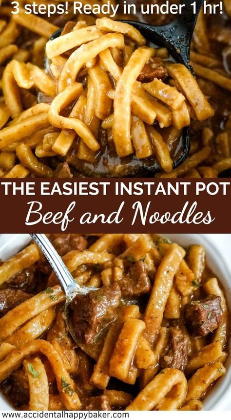 Instant Pot Beef And Noodles, Mac And Cheese Rezept, Beef And Noodles Recipe, Chicken Instapot, Recipes Instapot, Beef Recipe Instant Pot, Pot Recipes Easy, Potted Beef, Best Instant Pot Recipe