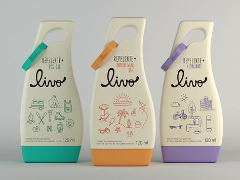 Livo Repellent (Student Project) on Packaging of the World - Creative Package Design Gallery Beer Graphic Design, Shampoo Design, Baby Products Packaging, Innovative Packaging, Graphic Design Student, Organic Juice, Cool Packaging, Student Project, Creative Packaging Design