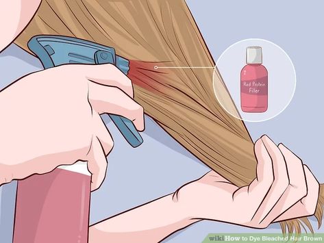 How to Dye Bleached Hair Brown (with Pictures) - wikiHow Bleach Hair Dye, Box Dye, Bleaching Your Hair, Brown Hair Dye, Old Towels, Hair Back, Hair Brown, Brown Box, Dye My Hair