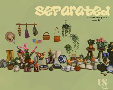 ᕙ SEPARATED || cc set The Sims 4 Pack, Los Sims 4 Mods, Die Sims 4, Muebles Sims 4 Cc, Sims Packs, Sims 4 Clutter, The Sims 4 Packs, Sims 4 Mm Cc, Sims 4 Expansions