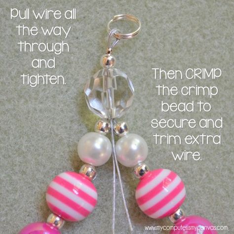 Bubblegum Bead Crafts, Purse Dangles, Bead Pens, Beaded Key Chain, Journal Accessories, Lds Printables, Bead Dangles, Handmade Keychains, Beaded Pens