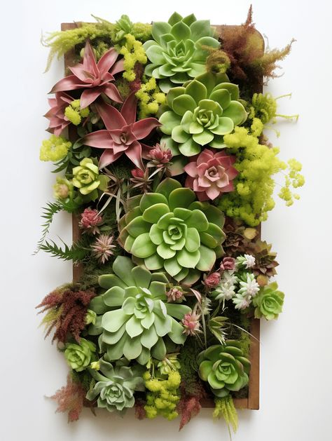 How To Make A Living Wall Using Succulents Succulent On Wall, Succulents On Wall, Succulent Hanging Wall, Succulent Arrangements Wall Hanging, Succulant Planting Wall, Living Wall Diy, Living Wall Indoor, Succulent Wall Hanging, Living Wall Planter