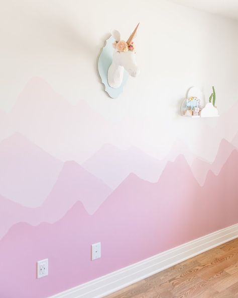 Learn how to paint wall murals for kids. You don't have to be an artist for these DIY projects, and they will remember those rooms forever. Did we mention all you need for kids murals is paint, a brush, and painters tape? So lets get to it and paint wall murals for kids! Wall Murals For Kids, Wall Murals Painted Diy, Wall Murals Diy, Diy Mural, Mountain Mural, Kids Room Murals, Diy Wall Painting, Diy Wand, Room Wall Painting