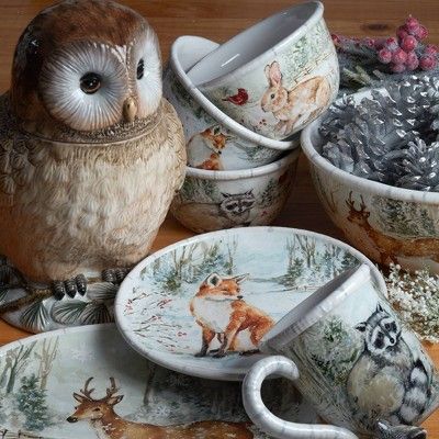 Read reviews and buy Winter's Walk Dinnerware Set - Certified International at Target. Choose from contactless Same Day Delivery, Drive Up and more. Owl Cookie Jar, Owl Cookies, Red Cardinals, Family Style Meals, Susan Winget, Ceramic Cookie Jar, Pasta Bowl Set, Soup Bowl Set, Ice Cream Bowl