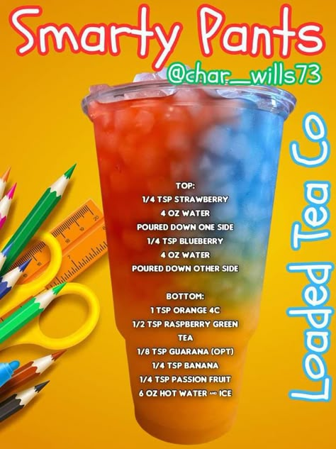 Back To School Loaded Tea Recipes, Refresher Drinks, Juice Fast Recipes, Herbalife Teas, Teas Recipes, Tea Recipes Diy, Energy Tea Recipes, Herbalife Tea, Flavored Water Recipes