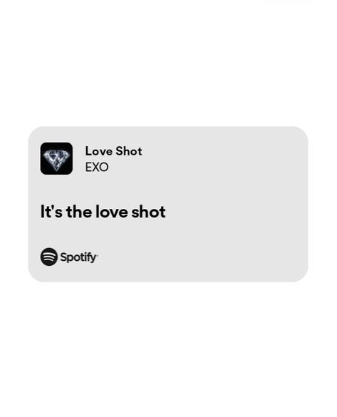 #spotify #lyrics #loveshot #exo Loveshot Exo, Exo Lyrics, Exo Kokobop, Kpop Songs, Exo Fanart, Spotify Lyrics, Lyric Quotes, Music Lyrics, Exo