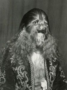 Lionel the Dog-Faced Boy Jumbo The Elephant, Old Circus, Sideshow Freaks, Circus Sideshow, Human Oddities, Modern Postcard, Lion Face, Vintage Circus, Face Men