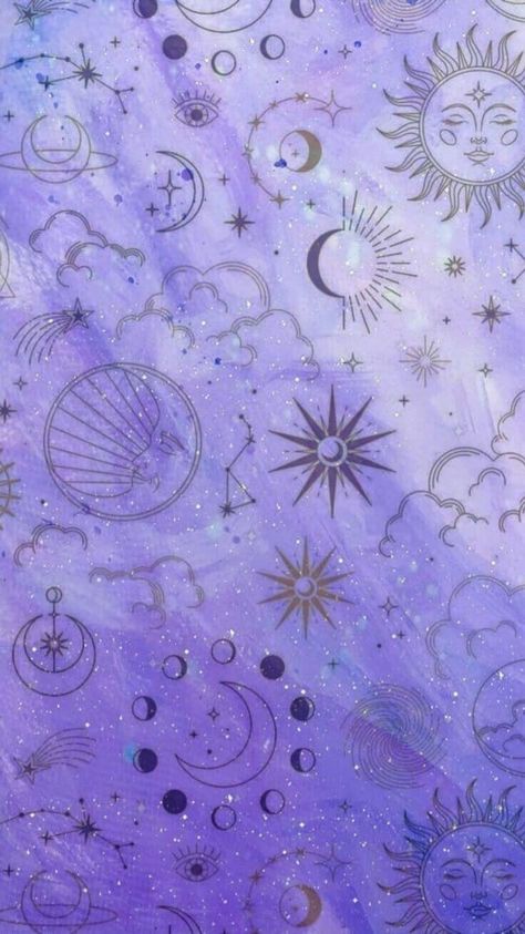 Summer Witchy Wallpaper, Tarot Wallpaper Backgrounds, Blue Gold Aesthetic, Priestess Aesthetic, Witches Birthday, Celestial Nails, Witch Birthday, Mystic Wallpaper, Purple Witch