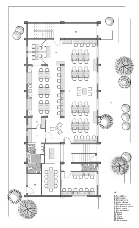 Interior Design Presentation Layout, Design Presentation Layout, Cafe Floor Plan, Office Layout Plan, Restaurant Floor Plan, Restaurant Kitchen Design, Restaurant Layout, Restaurant Plan, Office Floor Plan