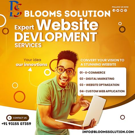 www.bloomssolution.com #marketing #media #social #seo #socialmediacoach #socialmediacontent #socialmediamarketingagency #socialmediastrategist #socialmediainfluencer #socialmediatipsforbusiness #socialmediamanageritalia #socialmediamarketingstrategies #socialmediachallenge #socialmediamarketingplan Social Media Strategist, Social Media Marketing Plan, Website Optimization, Social Media Marketing Agency, Custom Website Design, Website Development Services, Website Development Company, Website Design Services, Web Development Company