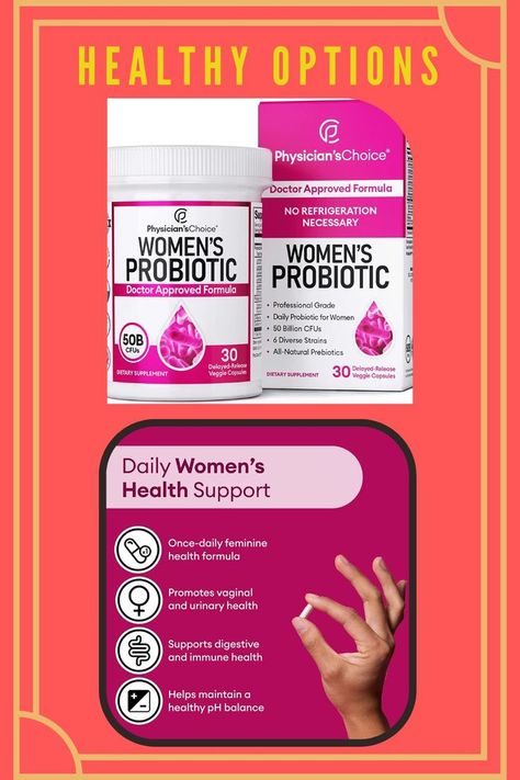 #health support # women's health support #women product #amazon health product #best health product for women #Probiotics for Women with Organic Prebiotics Women Probiotics, Natural Prebiotics, Probiotics For Women, Cranberry Extract, Wrinkle Free Skin, Urinary Health, Vitamin C Benefits, Feminine Health, Support Women