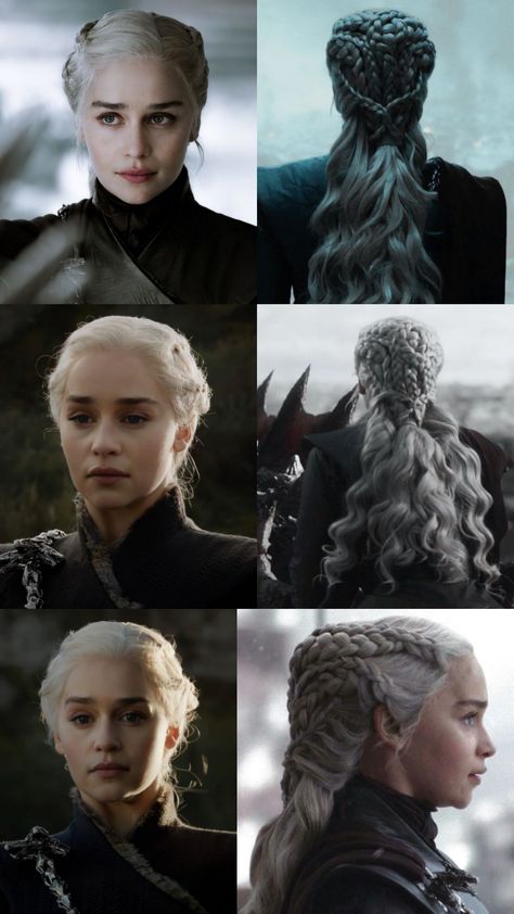 Daenerys Season 8 Hair, Targeryan Hair, House Of The Dragon Hairstyles, Daenerys Targaryen Hair, Daenerys Cosplay, Daenerys Hair, Daenerys Targaryen Dress, Targaryen Hair, Khaleesi Hair