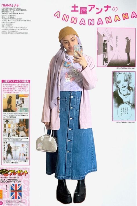 Retro Style Hijab 90s, Couqutte Outfit, Kaos Rib, Fairy Cats, Hijab Fits, Hijabista Fashion, Class Outfit, Modern Hijab Fashion, Modest Fashion Hijab