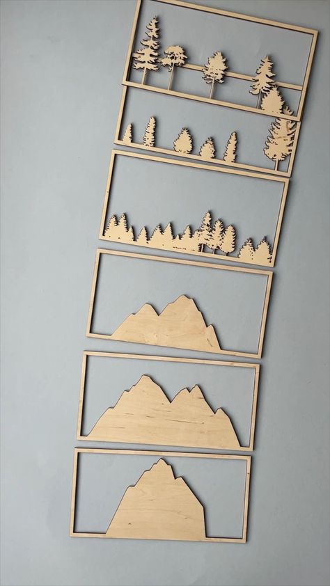 Handmade Christmas Gifts Wood, Laser Cut Free Files, Wooden Laser Cut Ideas, Laser Cut Wood Art, Laser Wall Art, Laser Engraver Projects Ideas, Lightburn Laser Projects Free, Wood Laser Projects, Cnc Laser Ideas