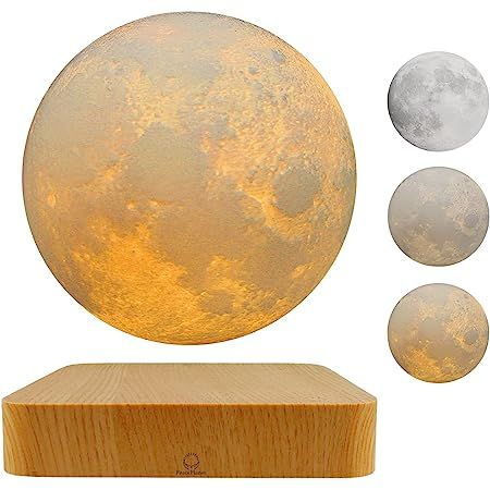 Experience the enchantment of the VGAzer Levitating Moon Lamp! This incredible lamp floats and spins in the air freely, creating a captivating display of the moon's glow. With a luxury faux wooden base and 3D printed LED moon light, it's perfect for unique gifts, room decor, night light, or as a tech toy for your office desk. Step into a world of wonder with this mesmerizing moon lamp! Moon Light Lamp, Moon Lamp, 3d Printing Technology, Lamp For Bedroom, Led Table, Unique Lamps, Led Table Lamp, Touch Control, Gift For Girlfriend