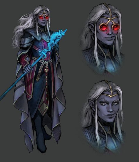 Drow Male, Elf Wizard, Random Idea, Pathfinder 2e, Dnd Inspiration, Dark Elves, Elf Characters, Character Artwork, Fantasy Stuff